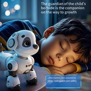 Chien <span class=keywords><strong>robot</strong></span> intelligent, jouet pour enfants, éducatif, pour garçons, bébés, filles - Électrique, télécommandé, peut marcher et aboyer, 6 robots - Product Image 3