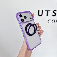 Coque de téléphone portable de haute qualité, antichoc, avec coussin d'air, translucide givrée, avec béquille magnétique pour iPhone 18 Pro Max