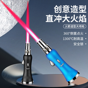 ไฟแช็ครูปทรงจรวด 1300C ทนความร้อนสูง กันลม จุดติดอัตโนมัติ พกพาสะดวก ใช้สำหรับบาร์บีคิวกลางแจ้ง - Product Image 4