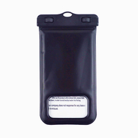 Bolsa impermeable para teléfono con ventana transparente, funda para tarjeta de crédito, billetera subacuática