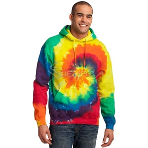 Conjunto de entrenamiento con tinte de corbata para hombre, Sudadera con capucha de manga larga, Jersey de punto de invierno, Polar sólido, tinte de corbata, cómodas sudaderas con capucha de tela de rizo francés - Product Image 2