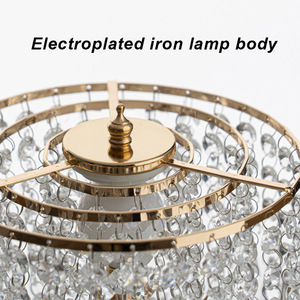 Trong Nhà Sang Trọng Pha Lê Đèn Thủy Tinh 110-120V <span class=keywords><strong>LED</strong></span> Acrylic Hạt Tùy Chỉnh Chiếu Sáng Phòng Ngủ Bầu Không Khí Ánh Sáng Ban Đêm Phòng Khách Đèn - Product Image 6