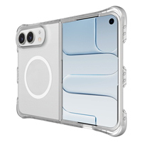 Étui de protection magnétique durable et transparent pour iPhone Duo, coque hybride antichoc en TPU+PC