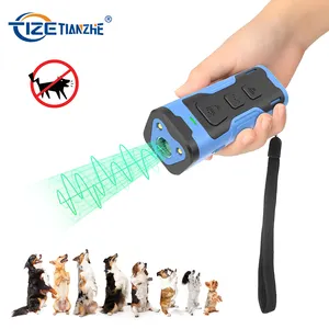 Tize เครื่องไล่สุนัขอัลตราโซนิคแบบชาร์จไฟได้ใช้กลางแจ้งปลอกคอสุนัขไม่มีเสียงสุนัขป้องกันการเห่าอุปกรณ์
