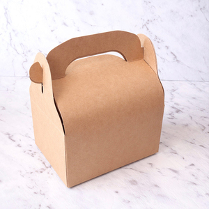 Wholesale customized pastry packaging container double single swiss roll fruit bread cake packing long kraft brown paper boxes