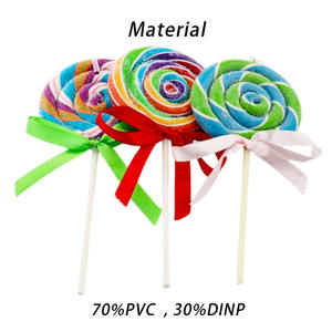 Vente en gros de sucettes arc-en-ciel spiralées scintillantes de Noël avec nœud pour décoration de fête des enfants - Product Image 4