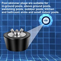 Bouchon anti-gel pour tuyau de piscine d'hiver, bouchon en acier inoxydable robuste, bouchon d'expansion en caoutchouc, accessoires de piscine, couverture de piscine