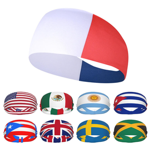 Bandeau de supporter de football personnalisé en gros avec drapeau français, bandana absorbant la transpiration et à séchage rapide pour le sport - Product Image 4