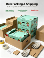 Boîtes de rangement pour fruits secs à prix d'usine avec finition mate et gaufrage, emballage en carton ondulé pour l'exportation