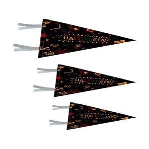 Drapeau triangulaire suspendu personnalisé, bannière de signalisation au design personnalisé, guirlande de fanions en feutre - Product Image 5