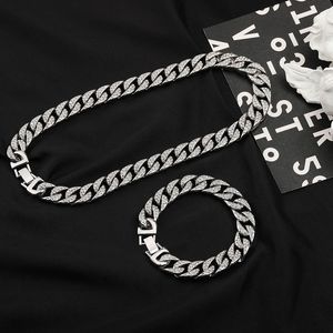 <strong>2026</strong> Stainless Steel Jewelry Bling Rhinestone Golden Finish Crystal Hip Hop <strong>Necklace</strong> Jewelry Cuban Link Chain <strong>Necklace</strong> Men - Product Image 4