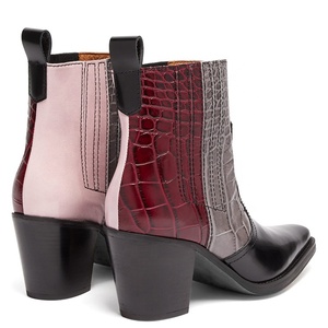 Botines Vaqueros de Punta Cuadrada <span class=keywords><strong>para</strong></span> <span class=keywords><strong>Mujer</strong></span>, Estilo Occidental 2019 - Product Image 2
