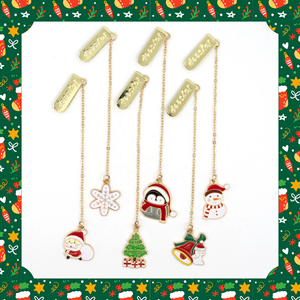 Nouveau <span class=keywords><strong>livre</strong></span> de Noël marque pendentif <span class=keywords><strong>livre</strong></span> accessoires chaussettes de Noël bonhomme de neige wapiti signets - Product Image 2