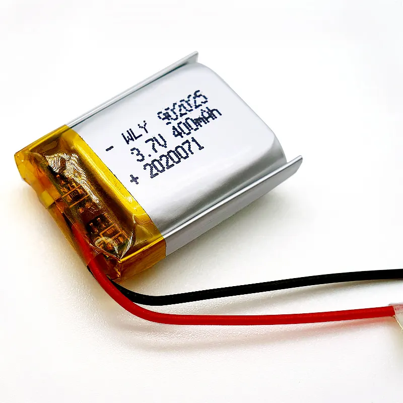 OEM ODM 400Mah Baterai Lipo 902025 3.7V 400Mah Baterai Lithium Umpolimer 1,48wh dengan Sertifikat KC