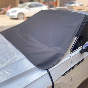 Parasol para Parabrisas Delantero, Tela Oxford 600D, Negro, Cubierta para Nieve, Antiescarcha, Versión para Sedán y SUV - Product Image 1