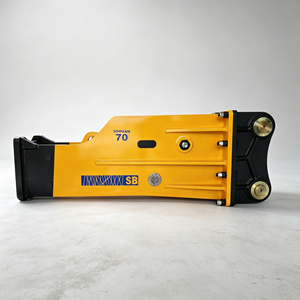 Martillo Hidráulico Silencioso Tipo Caja SOOSAN SB70 con Cincel de 135 mm para Excavadoras de 16-21 Toneladas, Martillo Demoledor de Roca - Product Image 1