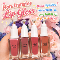 Gloss à lèvres non collant pour marque privée, gloss waterproof longue tenue, teinte gloss pour marque privée