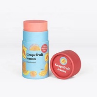 Dessus de déodorant personnalisé hébergeant des cosmétiques Bâton de déodorant biodégradable Tube en papier design de dessus de tube en papier déodorant