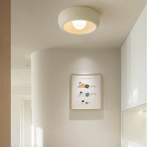 Plafonnier style Wabi Sabi rétro crème pour chambre d'enfant et couloir, 95 CRI, origine Zhongshan - Product Image 4