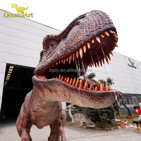 Animatronic dinozorlar tema parkı yaşam boyutu Animatronic dinozor modeli gerçek robotik dinozor