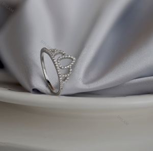 Dylam Unique <b>Silver</b> Ring <b>Crown</b> Shape Llamada AAAAACZ Prong Setting Wedding Rings for Party Anillo 15 Ano De Chicas - Product Image 3