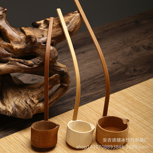 Cuchara de Agua de Bambú con Mango Largo, Juego de Servir Vino Tradicional Chino Ecológico - Product Image 2