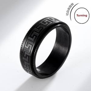 Viking Titanium Steel Herren <span class=keywords><strong>ring</strong></span> Drehbare Dekompression Edelstahl Rune Stilvolles trend iges Jubiläums geschenk - Product Image 4