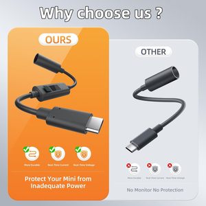 Starlink มินิ USB C อะแดปเตอร์ที่มีกระแสและแรงดันไฟฟ้ากระแสตรงตัวเมียเป็นตัวผู้ประเภท C พร้อมจอมอนิเตอร์ - Product Image 4