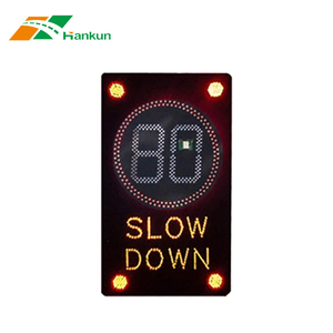 Panneau <span class=keywords><strong>de</strong></span> signalisation routière flexible à radar solaire activé par véhicule avec affichage numérique LED pour la sécurité routière - Product Image 2