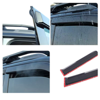 Ensemble de 6 pare-soleil noirs pour vitres latérales avec garniture brillante, en polycarbonate, adaptés aux accessoires Haval H7/V7