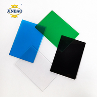JINBAO-Panneau mural de douche en polycarbonate souple, transparent, protection UV, blanc, pour salle de bain