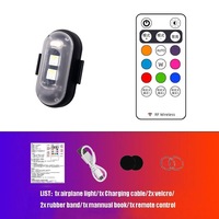 KEBOSIED Control remoto inalámbrico avión luz coche motocicleta color general flash luces de advertencia