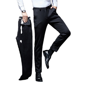 Ventes chaudes 2026 Costumes pour hommes Pantalons Formelle Affaires Dernière tendance Couleur noire Pantalons de cérémonie pour hommes Grande taille pour hommes - Product Image 1
