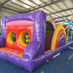 Parcours d'obstacles gonflable géant attrayant de 3,5 x 10 m pour intérieur et extérieur, jeux de fête pour enfants et adultes - Product Image 3
