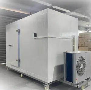 Equipamento móvel de refrigeração para câmaras frigoríficas, câmara frigorífica para preservação e congelamento de frutas e carnes