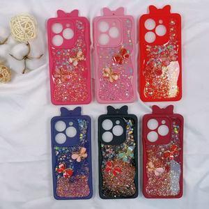 Coque de téléphone intelligente personnalisée avec motif en poudre scintillante TPU souple de l'usine BAILI pour Samsung A05S A25 A17 <span class=keywords><strong>A03CORE</strong></span> - Product Image 6