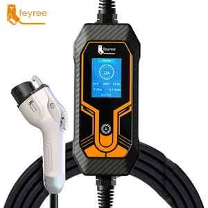 Feyree EV便携式充电器7KW交流ev充电器移动EVSE dc便携式充电器充电站