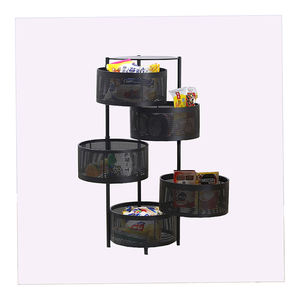 Diseños <span class=keywords><strong>de</strong></span> bordado a mano <span class=keywords><strong>para</strong></span> blusas Sari Venta caliente Carro giratorio <span class=keywords><strong>de</strong></span> 4 niveles Estante <span class=keywords><strong>de</strong></span> almacenamiento giratorio Carro <span class=keywords><strong>de</strong></span> verduras y frutas - Product Image 3