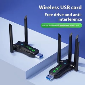 4 ăng ten 1200Mbps Wifi USB <span class=keywords><strong>Adapter</strong></span> Dual Band 2.4G + 5.8GHz Card mạng USB3.0 tốc độ cao không dây Card Receiver PC/máy tính xách tay - Product Image 4