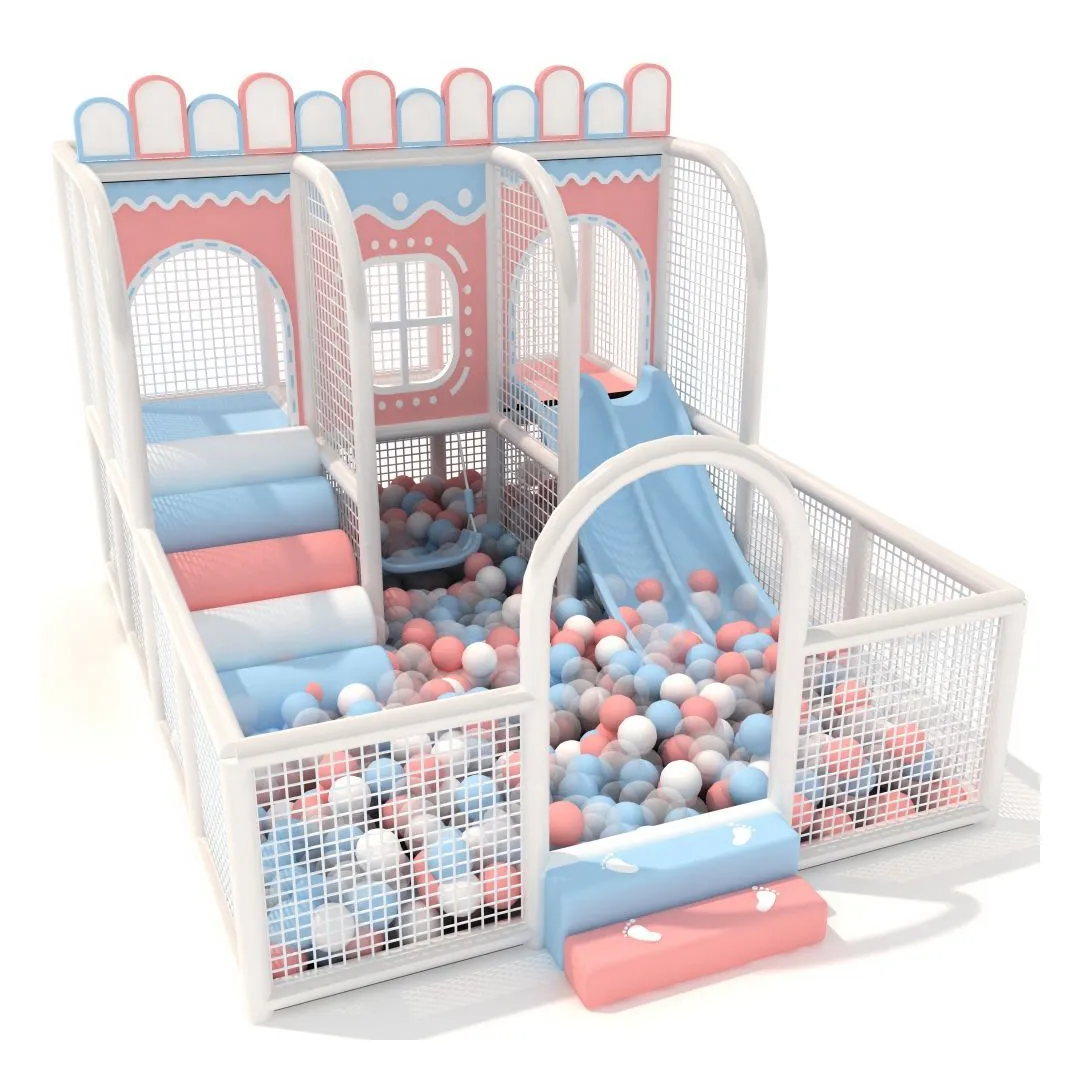 Nouveau château vilain enfants ensemble de jeu doux ensemble d'équipement de jeu piscines à balles trampoline parc aire de jeux équipement d'intérieur pour enfants