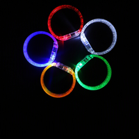 Bracelet LED Lumineux en Acrylique pour Concerts et Festivals de Musique, Alimenté par Piles, Non Toxique, Bracelet de Fête