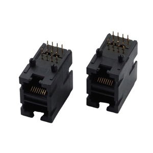 <span class=keywords><strong>Connecteur</strong></span> femelle <span class=keywords><strong>RJ45</strong></span> PBT noir 59-2*1-8P8C, <span class=keywords><strong>connecteur</strong></span> Ethernet multi-ports, <span class=keywords><strong>double</strong></span> <span class=keywords><strong>connecteur</strong></span> <span class=keywords><strong>RJ45</strong></span> - Product Image 1
