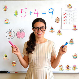 Aimant de réfrigérateur en papier mignon de forme personnalisée, motif de crème glacée imperméable de bonne qualité, aimant puissant - Product Image 3