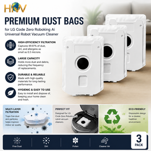 Convient à LG <span class=keywords><strong>Code</strong></span> Zero Roboking Ai Universal <span class=keywords><strong>Robot</strong></span> Vacuum Cleaner Dust Bag - Product Image 2