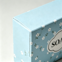 Boîte cadeau rigide en papier kraft brun imprimé sur mesure, écologique, en gros, avec finition UV pour l'emballage de savon en barre