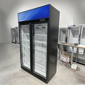 Enfriador Vertical de Bebidas con 2 Puertas de Vidrio para Supermercado, Exhibidor de Bebidas con Puerta de Vidrio, Refrigerador para <span class=keywords><strong>Coca</strong></span>-Cola - Product Image 2