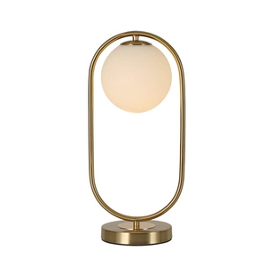 Hotel Bedroom Nightstand Desk <strong>Lamp</strong> Modern Living Room Home <strong>Copper</strong> Globe Bedside Globe Table <strong>Lamp</strong> - Product Image 3