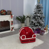 Abnehmbarer Bezug Kinder-Sofa-Sessel mit Weichschaum-Armlehnen Weihnachtsmann-Form für Wohnzimmer & Schlafzimmer