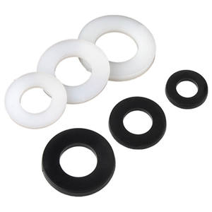 Ensemble de rondelles plates en silicone transparent Pa66 M3 <span class=keywords><strong>6mm</strong></span>, rondelles de blocage personnalisées, rondelles fines en plastique nylon - Product Image 2