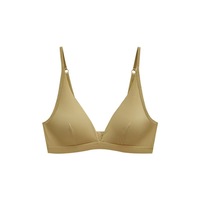 Soutien-gorge push-up sans armatures pour femme, modèle 6139 #   Soutien-gorge 3/4 à haute élasticité en tissu tricoté respirant avec bords ajustables en latex de gelée, taille plus